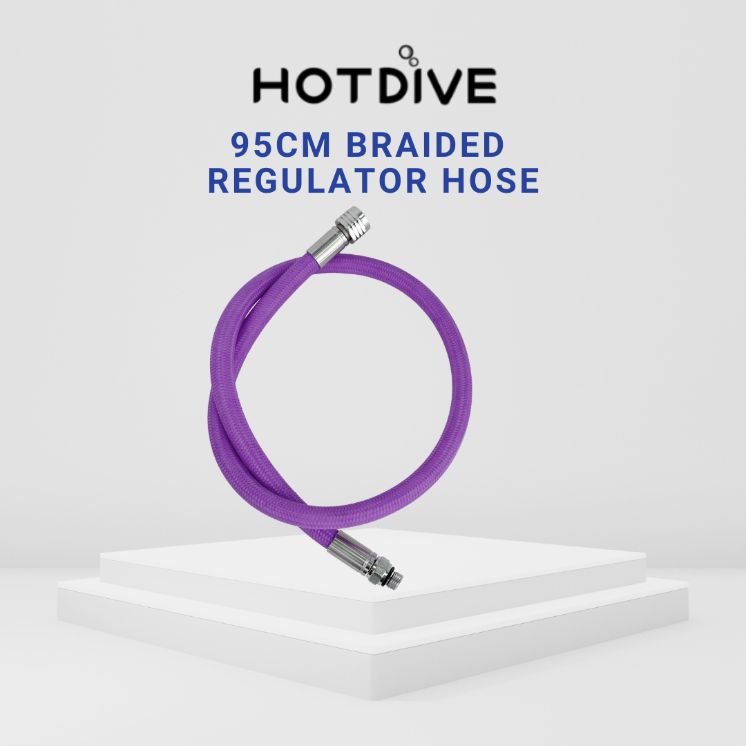 Hotdive 95cm Braided Regulator Hose