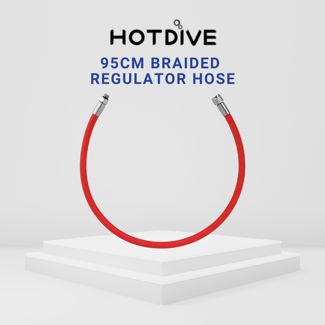 Hotdive 95cm Braided Regulator Hose