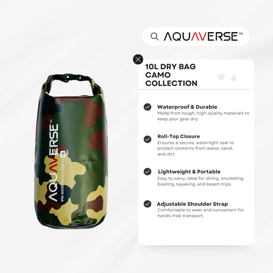 Camo Waterproof 10L Dry Bag