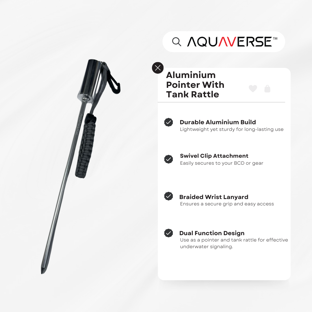 Aluminium Pointer With Tank Rattle