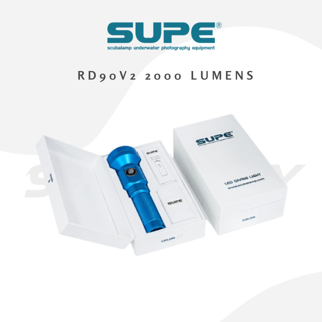 SUPE RD90V2 2000 Lumens Dive Torch