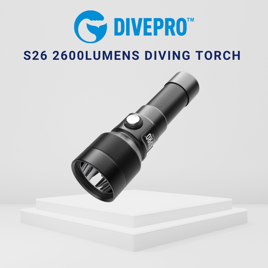 Divepro S26 2600Lumens Diving Torch