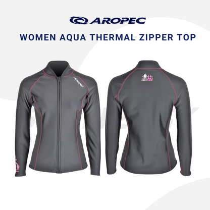 Aropec Women Aqua Thermal Zipper Top