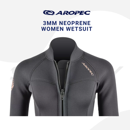 Aropec Women 3mm Neoprene Wetsuit Jacket