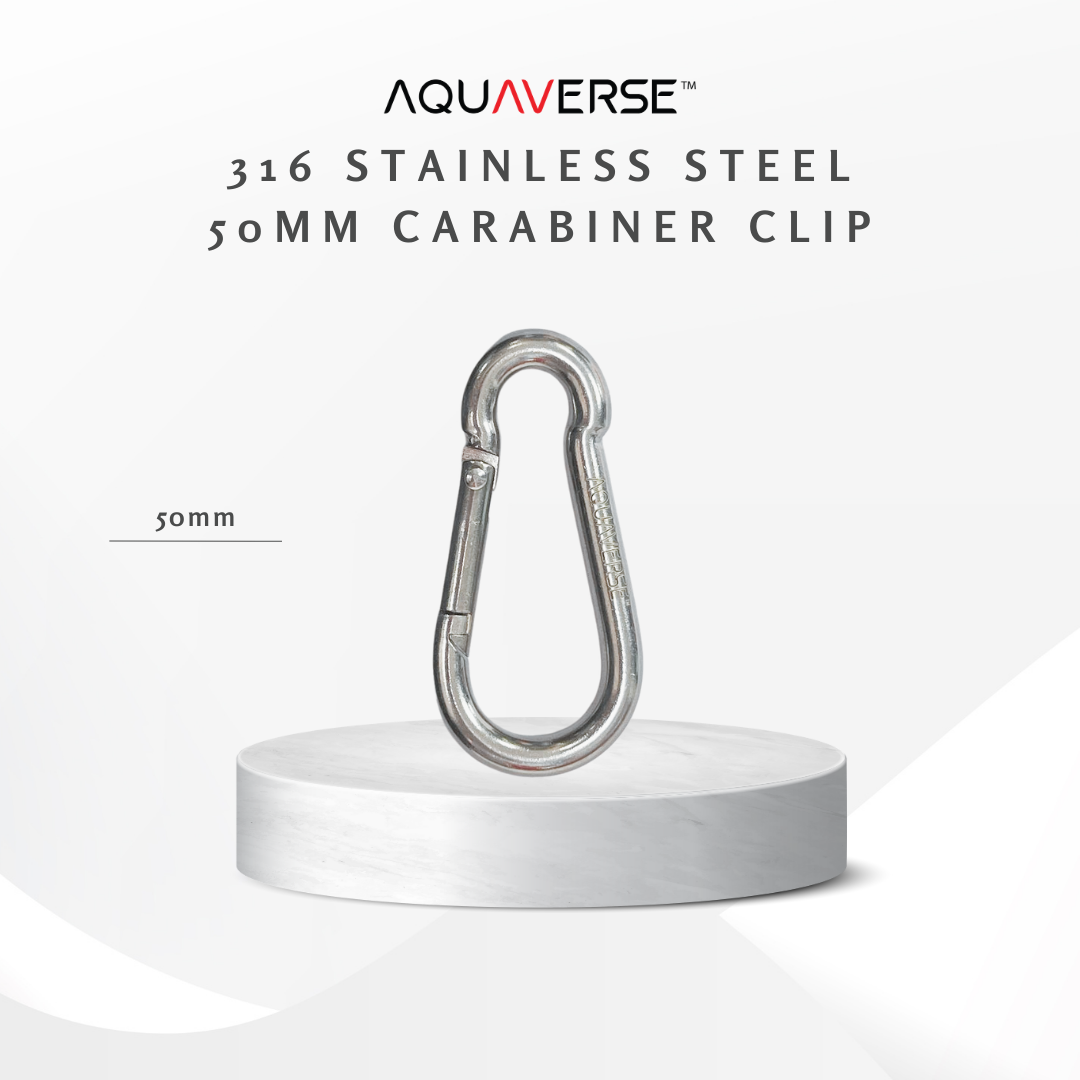 Stainless Steel 316 50mm/60mm Carabiner Clip