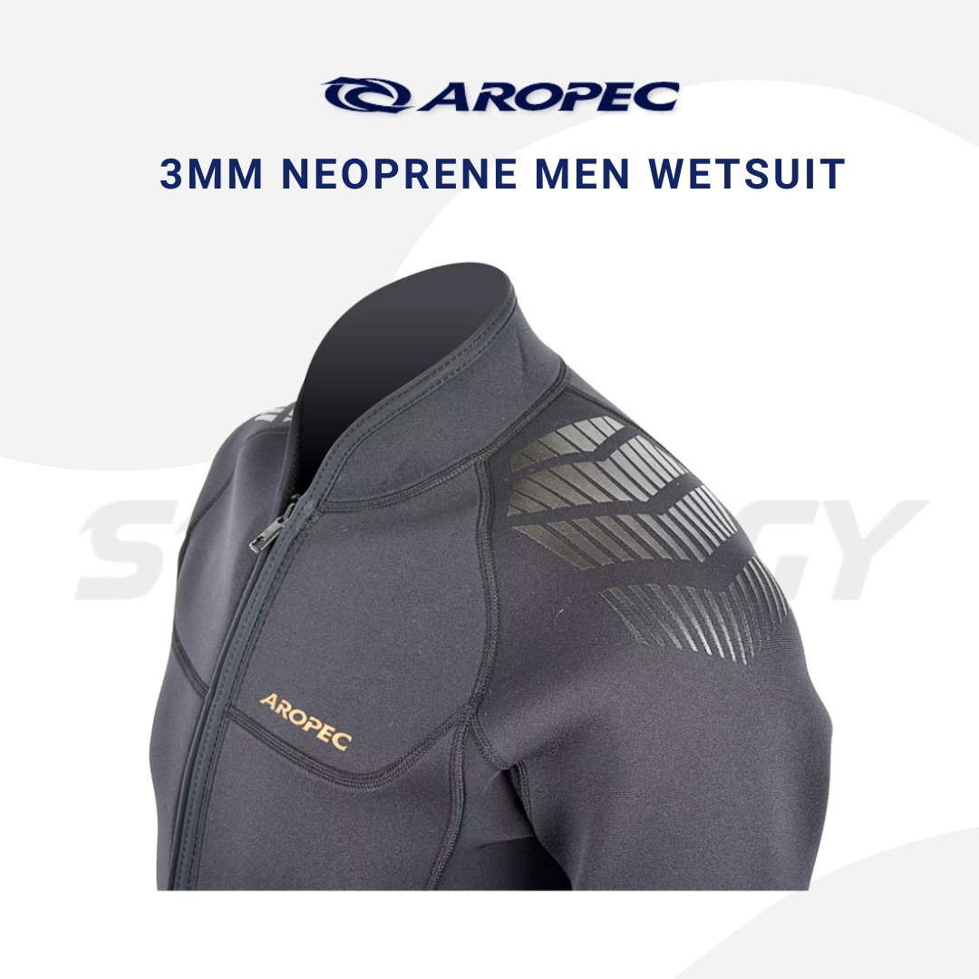 Aropec Men 3mm Neoprene Wetsuit Jacket