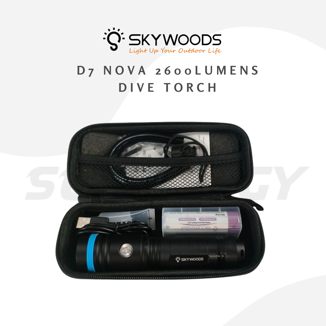 Skywoods D7 Nova 2600 Lumens Dive Torch