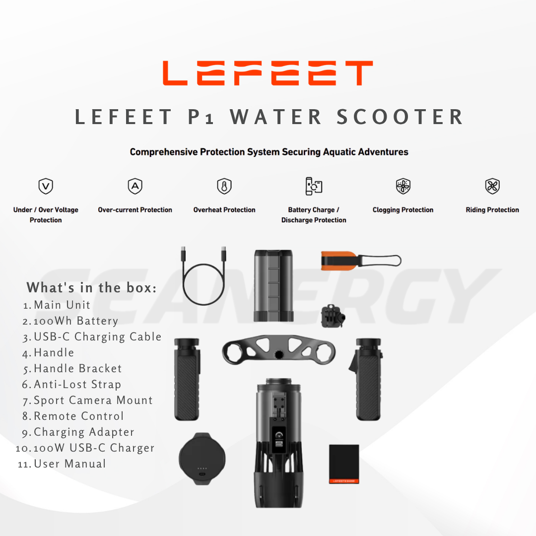 LEFEET P1 Versatile Underwater Scooter With Modular Design