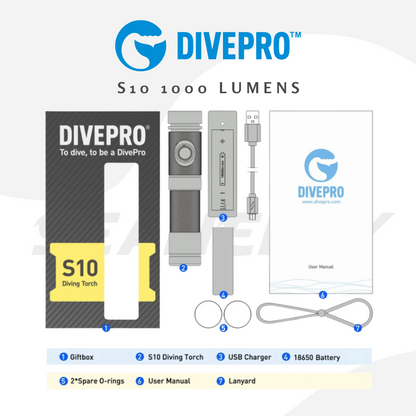 Divepro S10 1000 Lumens Dive Torch