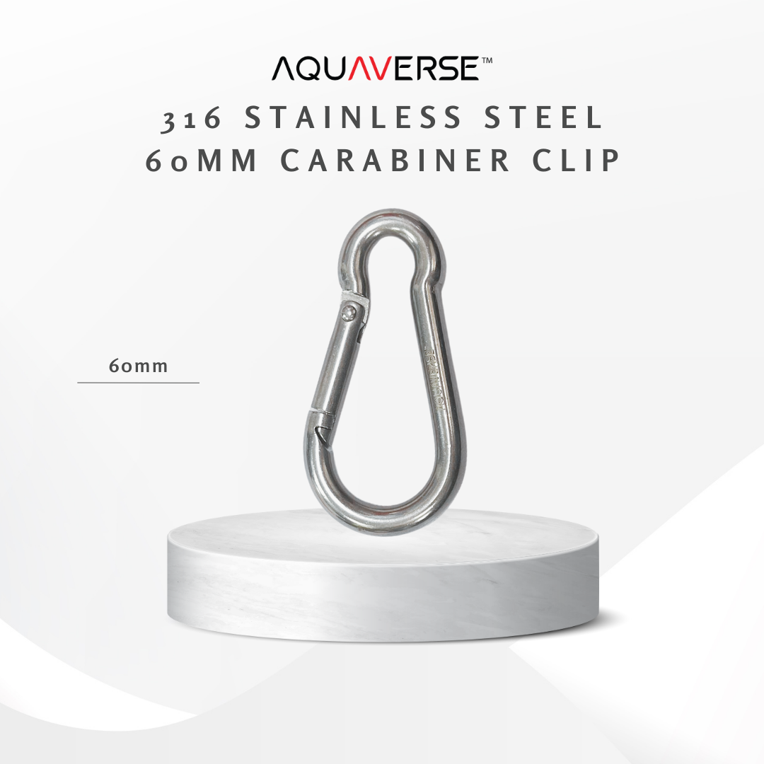 Stainless Steel 316 50mm/60mm Carabiner Clip