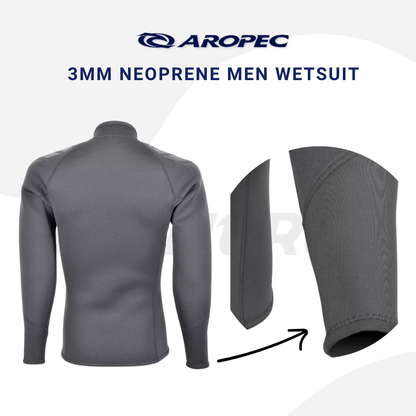 Aropec Men 3mm Neoprene Wetsuit Jacket