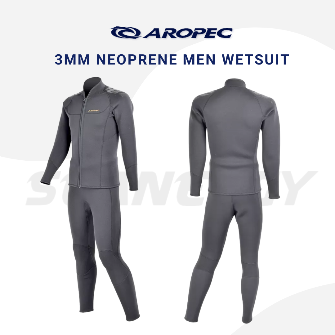 Aropec Men 3mm Neoprene Wetsuit Jacket