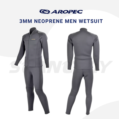 Aropec Men 3mm Neoprene Wetsuit Jacket