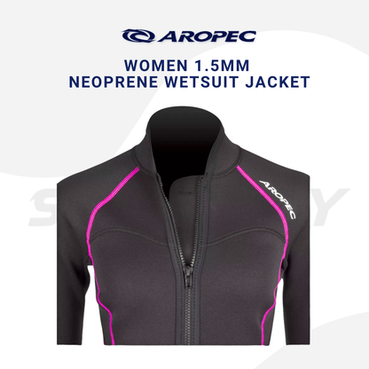 Aropec Women 1.5mm Neoprene Wetsuit Jacket