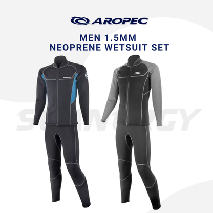 Aropec Men 1.5mm Neoprene Wetsuit Jacket
