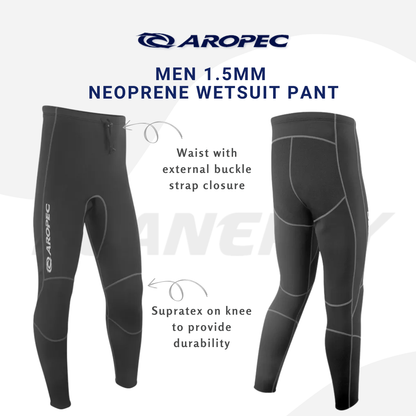 Aropec Men 1.5mm Neoprene Wetsuit Pant