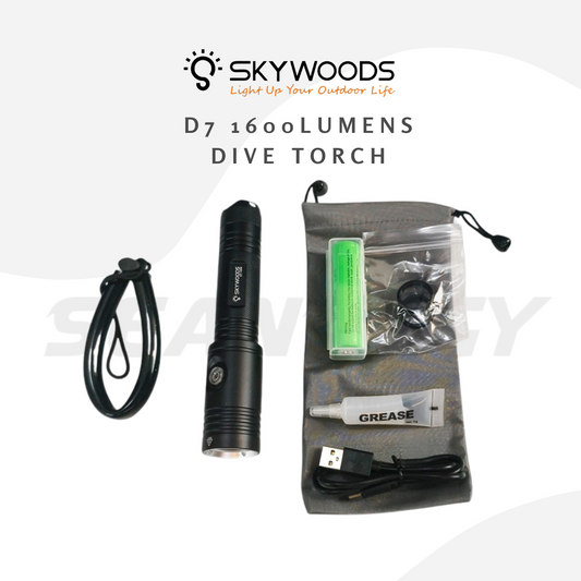 Skywoods D7 1600 Lumens Dive Torch