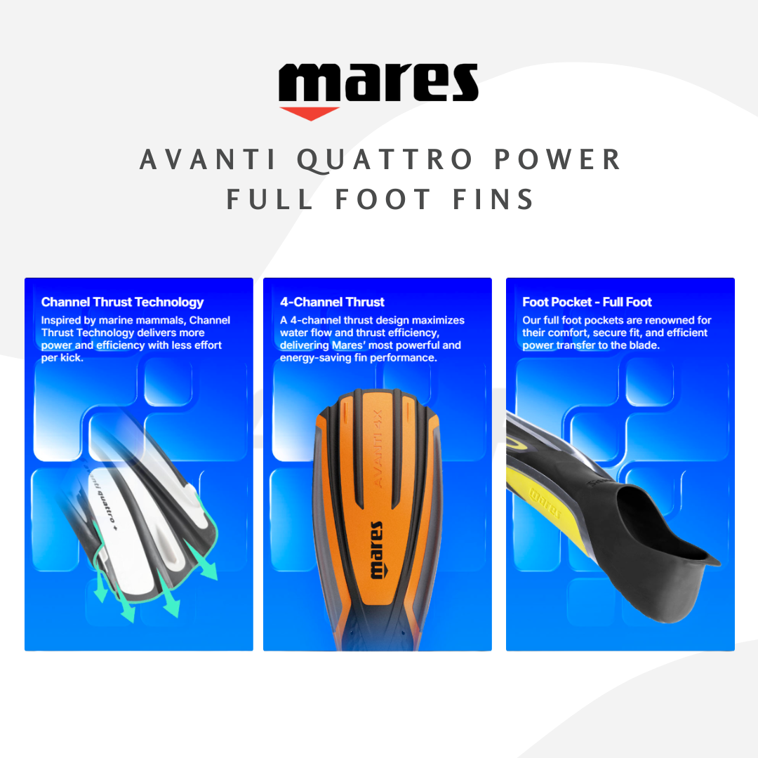 Mares Avanti Quattro Power Full Foot Fins