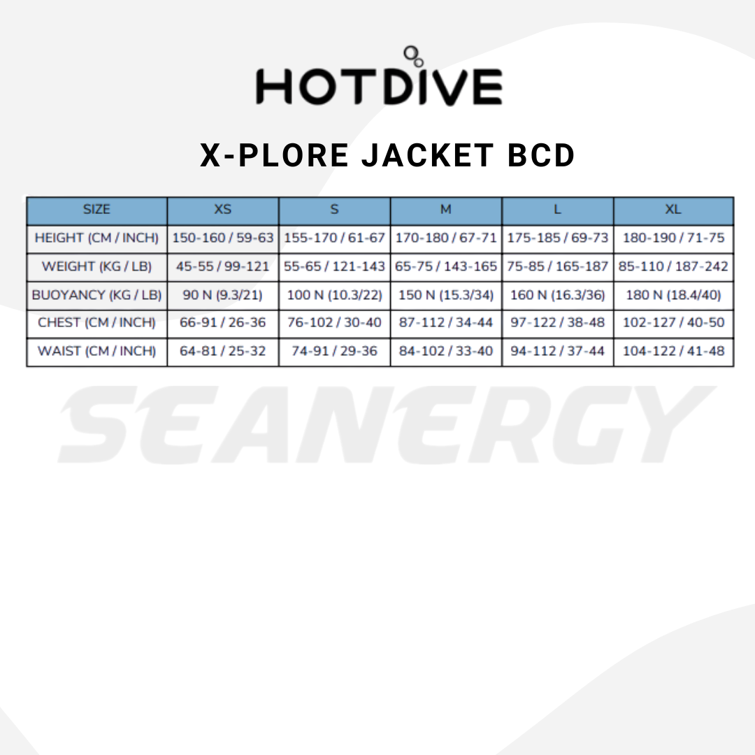 Hotdive X-Plore Jacket BCD Buoyancy Control Device