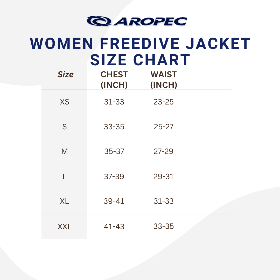 Aropec Women 3mm Super Stretch Neoprene Freediving Reverse Suit