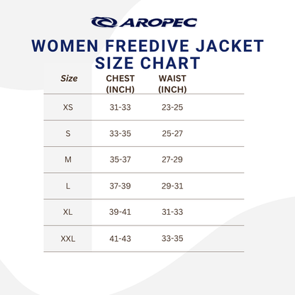 Aropec Women 3mm Super Stretch Neoprene Freediving Reverse Suit