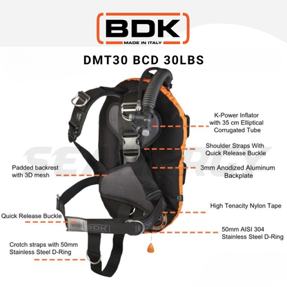 BDK DMT30 30lbs BCD