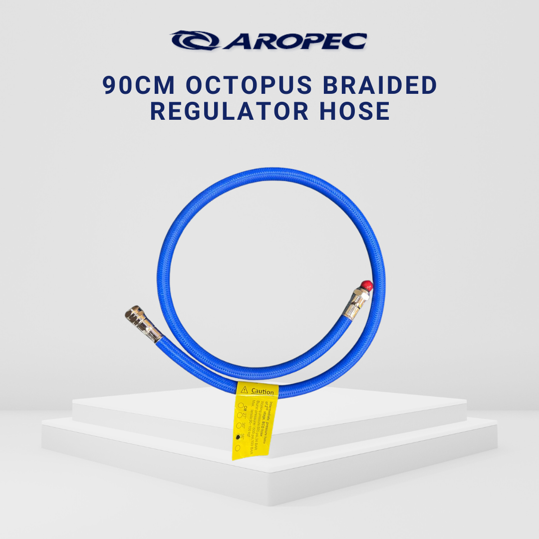 Aropec 90cm Braided Rubber Regulator Hose