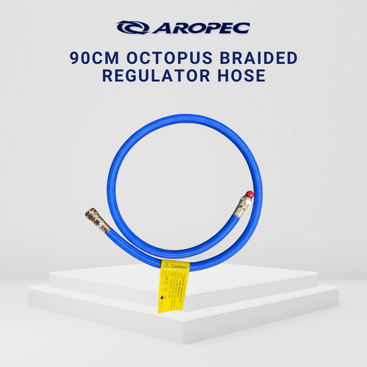 Aropec 90cm Braided Rubber Regulator Hose