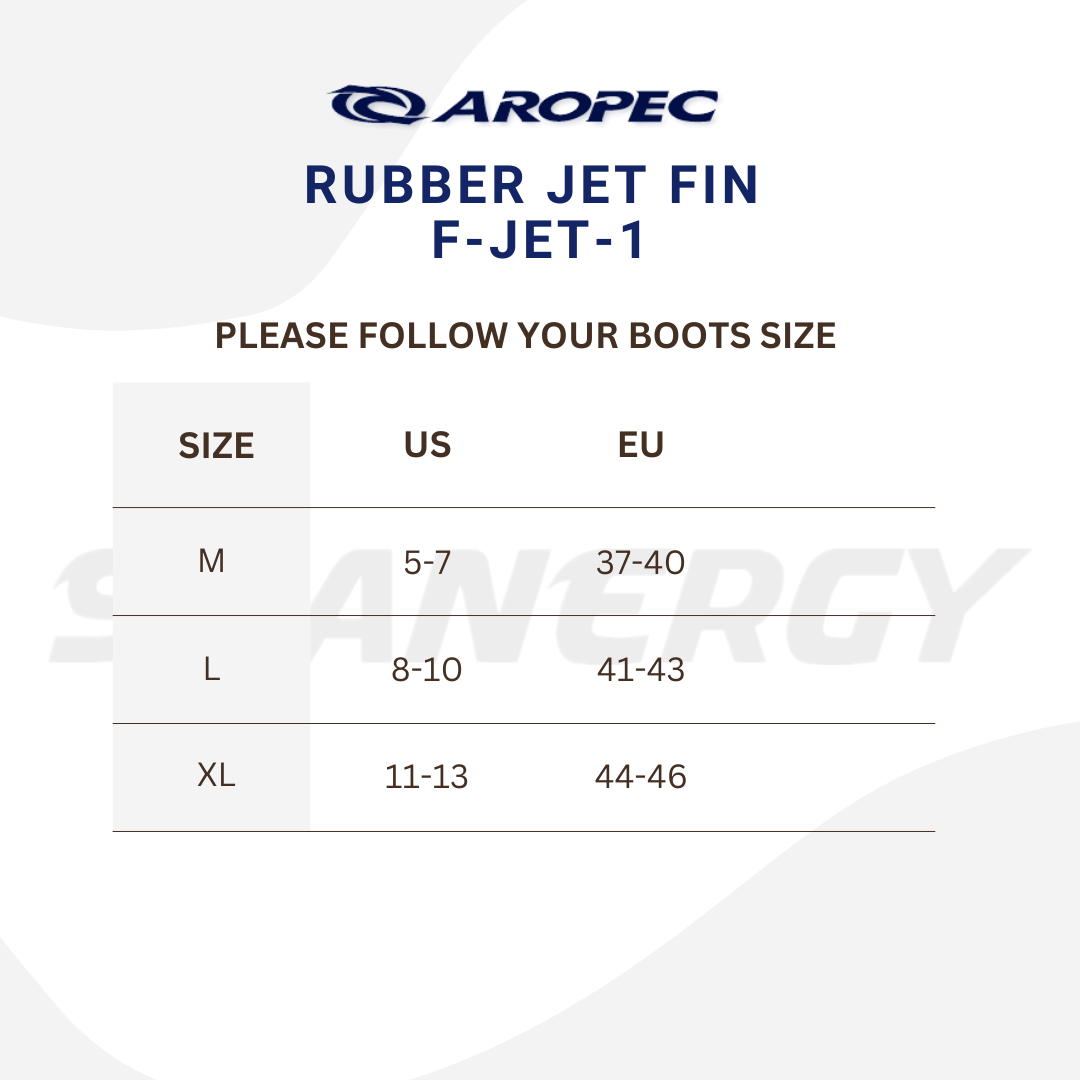 Aropec Rubber Jet Fins