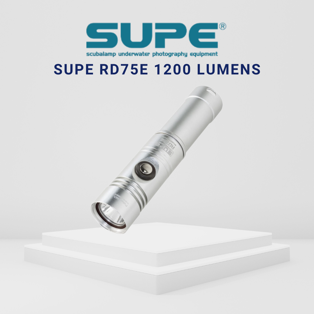 SUPE RD75E 1200 Lumens Dive Torch