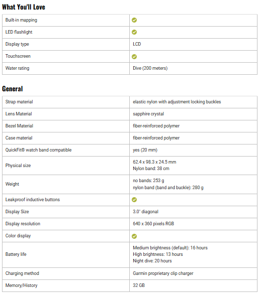 Garmin Descent X50i Dive Computer