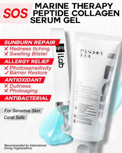 iLab Marine Therapy Peptide Collagen Serum Gel+SOS Repair Face&Body