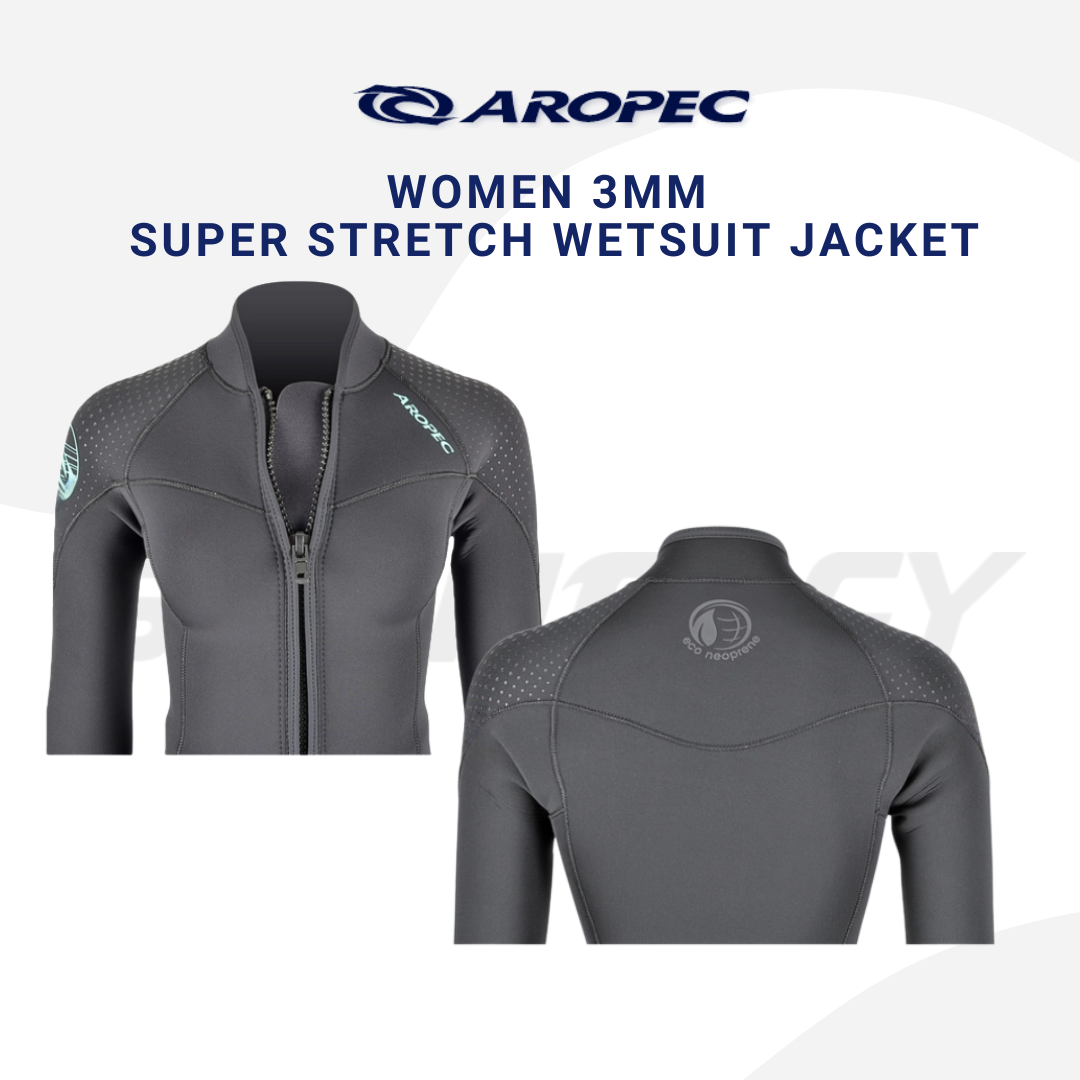 Aropec Women 3mm Super Stretch Wetsuit Jacket