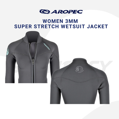 Aropec Women 3mm Super Stretch Wetsuit Jacket