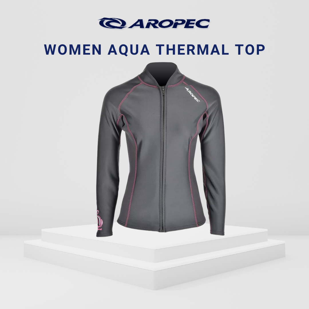 Aropec Women Aqua Thermal Zipper Top