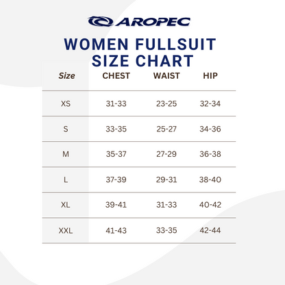 Aropec Women 5mm Neoprene Semi-Dry Fullsuit