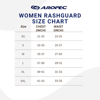 Aropec Women Lycra Long Sleeve Rash Guard Plain