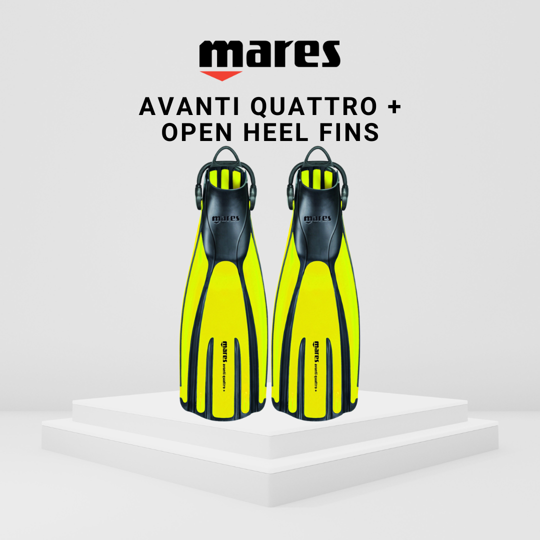 Mares Avanti Quattro + Open Heel Fins